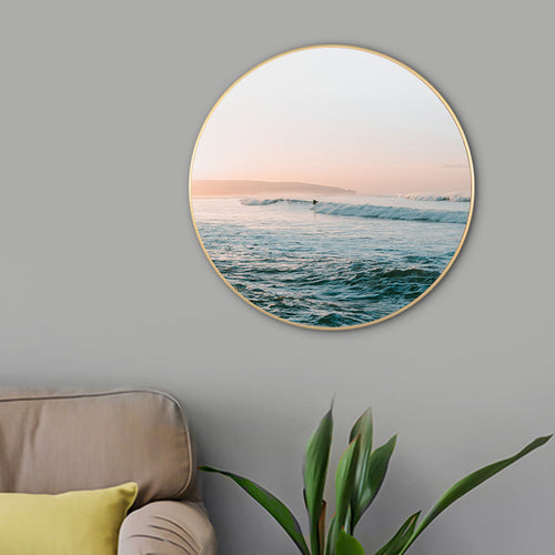 BowLift | Sea Golf View Canvas Print Blue Tropical Style Painting for Living Room, Multiple Sizes
