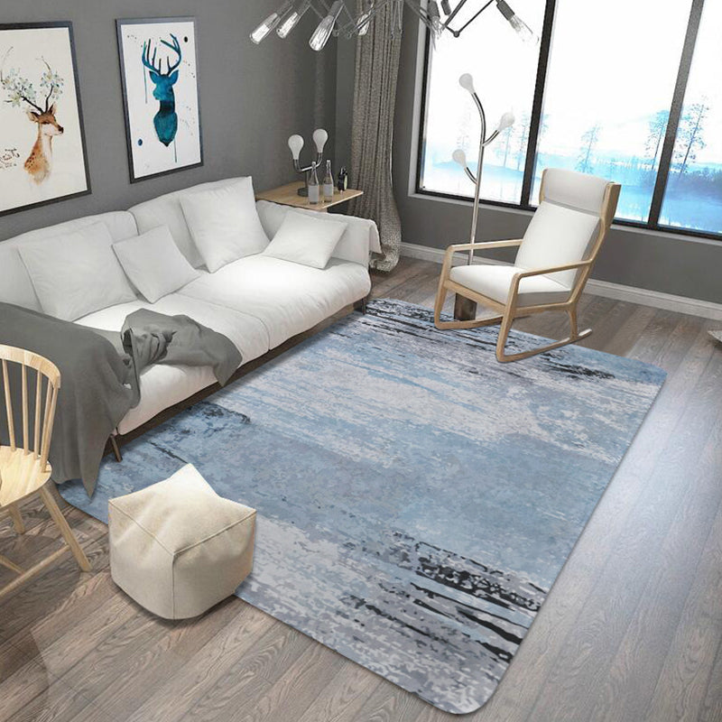 BowLift | Oriental abstract carpet multicolored polyester carpet washable pet-friendly non-slip carpet for living room