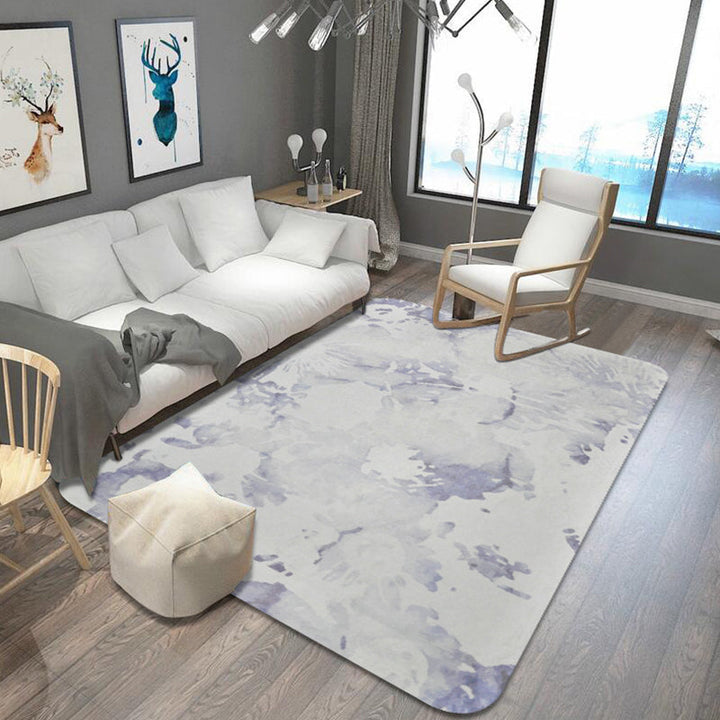 BowLift | Oriental abstract carpet multicolored polyester carpet washable pet-friendly non-slip carpet for living room