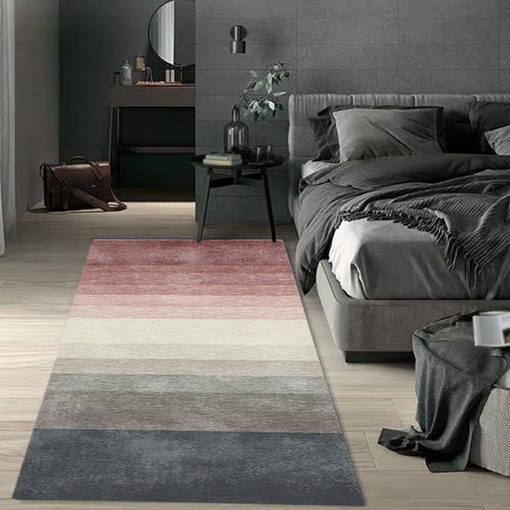 Unique multicolored modernist carpet polyester ombre pattern washable pet friendly non-slip carpet for the living room | Bowlift