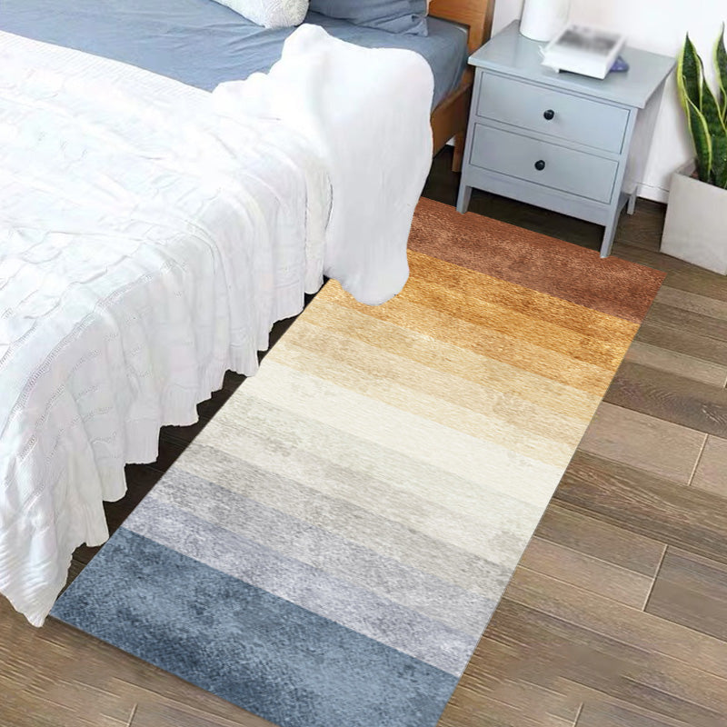 Unique multicolored modernist carpet polyester ombre pattern washable pet friendly non-slip carpet for the living room | Bowlift