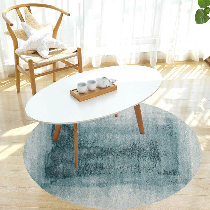 BowLift | Contemporary watercolour patterned rug with twist stripes Multi-colour polyester rug Non-slip backing Washable Pet-friendly rug for bedroom