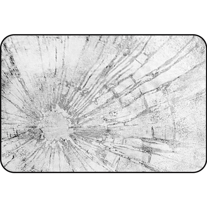 BowLift | Stylish Abstract Rug Gray Shabby Chic Rug Polyester Pet Friendly Non-Slip Back Washable Rug for the Living Room