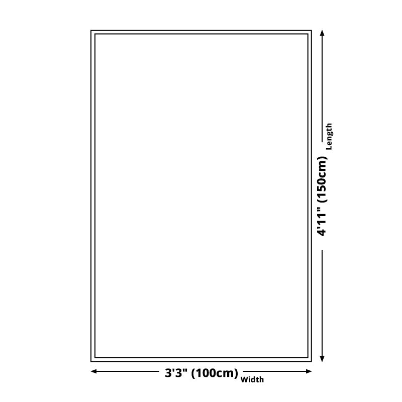 BowLift | Bohemian Floral Pattern Rug Multicolor Polyester Rug Machine Washable Non-Slip Back Rug for Living Room