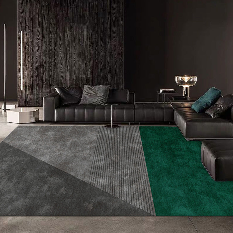 BowLift | Creative modern rug color block striped pattern pet-friendly non-slip machine washable rug for decoration