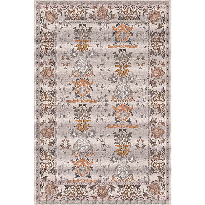 BowLift | Pink Shabby Chic Carpet Polyester Tribal Floral Pattern Carpet Pet-Friendly Washable Non-Slip Back Carpet for Decoration