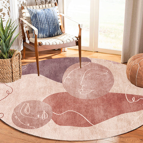 Colorblock striped rug Polyester Modernism rug Washable Non-slip Pet-friendly rug for the living room | Bowlift