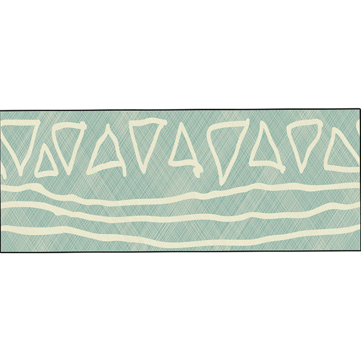 BowLift | Unique Heart Pattern Rug Black and Green Moroccan Rug Polyester Pet-Friendly Non-Slip Back Washable Rug for the Living Room