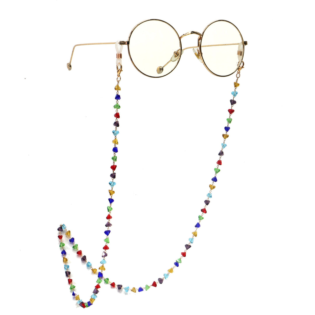 Colorful Crystal Eyewear Chain Bowlift