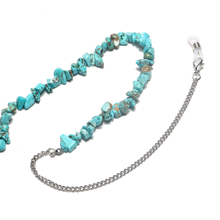 Stylish Eyewear Chain with Natural Stone Accents Bowlift