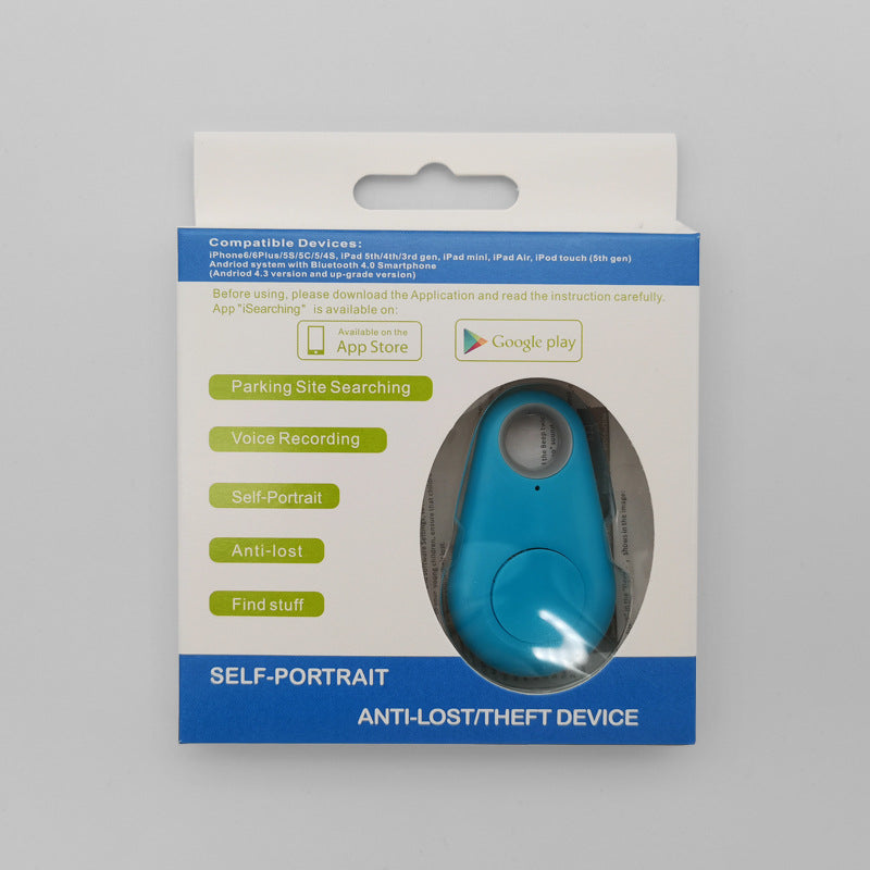 Water drop bluetooth anti-loss device intelligent two-way object-finding pet mobile phone key wallet alarm anti-loss device