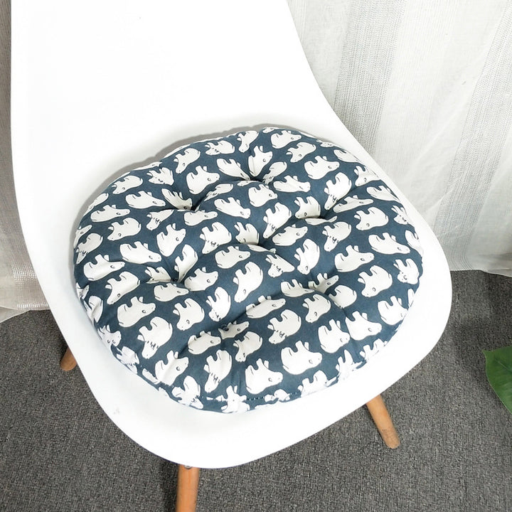 Round Cotton Linen Cushion Round Sofa Chair Cushion Futon Cushion Modern Simple