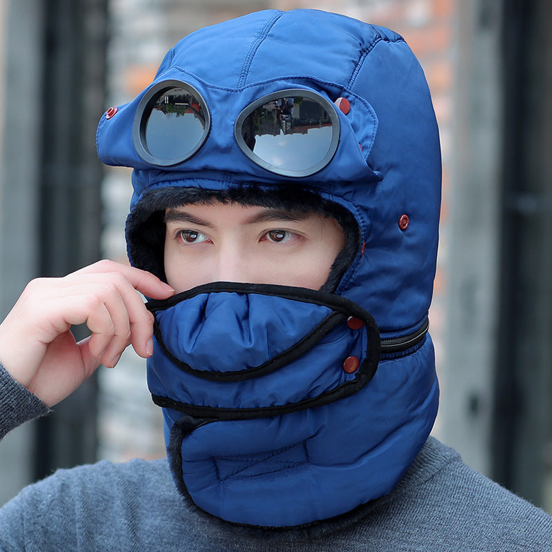 Winter thick warm cotton hat outdoor cycling windproof cold hat