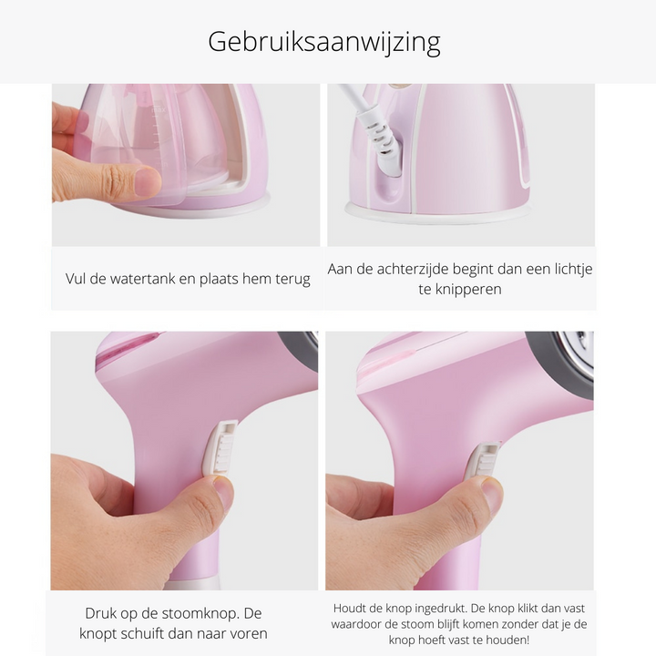 Compact Portable Garment Steamer Wrinkle-Free Bowlift