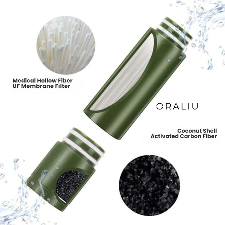 BowLift | Portable Survival Water Filter – Filters 3000L, No Power Needed, Ideal for Camping & Emergencies