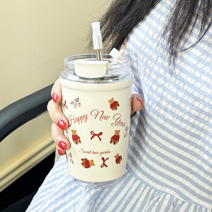 Thermos Cup | High-value Cute Double Wall 24H Heat Retention Leakproof