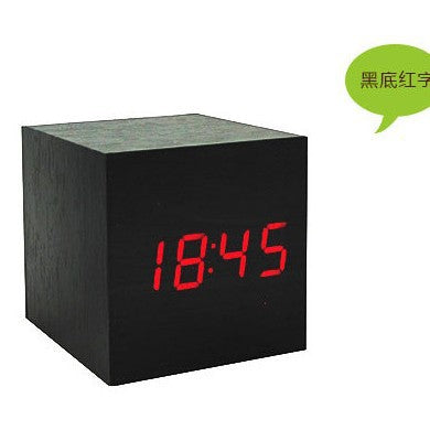BowLtt|Square Digital Clock Thermometer(Material: Sleek Body; Function: Time Display   Temperature Monitoring; Application: Bedside Placement, Home Decoration)