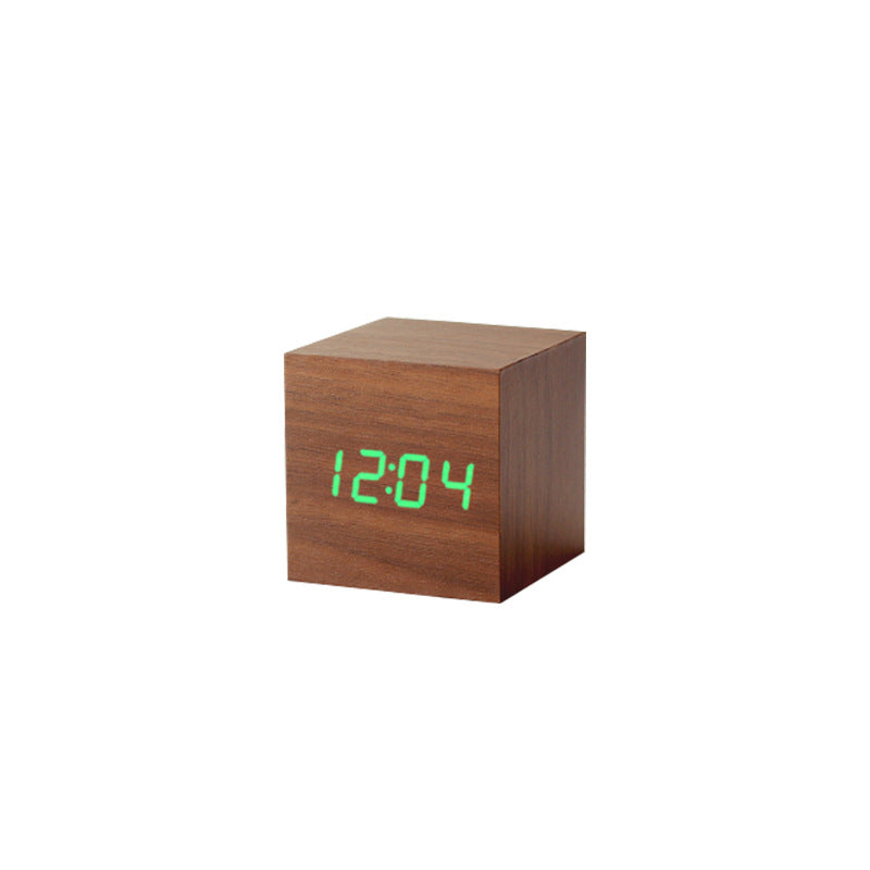 BowLtt|Square Digital Clock Thermometer(Material: Sleek Body; Function: Time Display   Temperature Monitoring; Application: Bedside Placement, Home Decoration)
