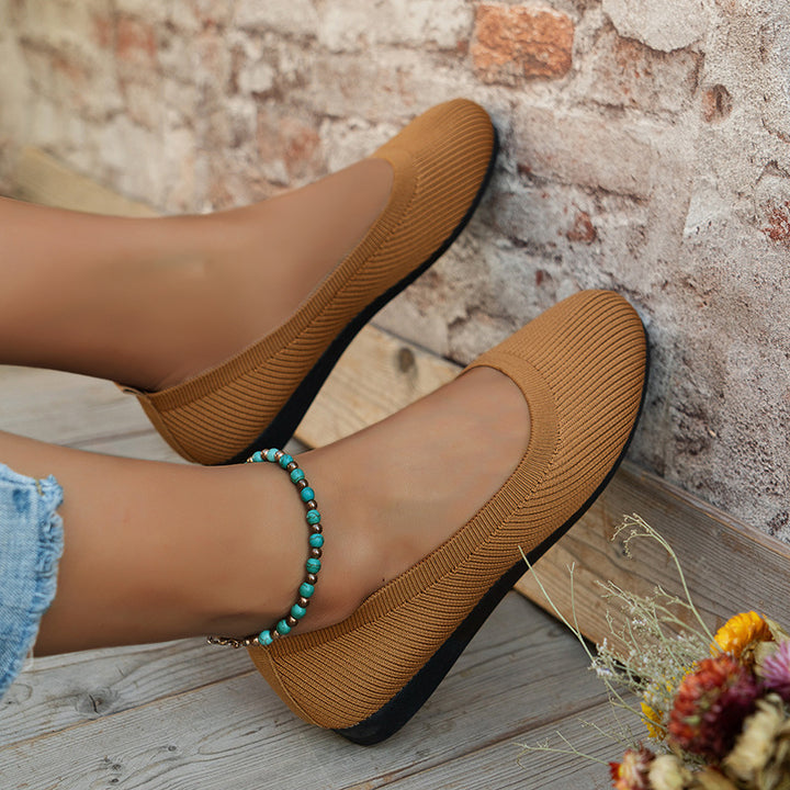 BowLift 丨 Women's Round Toe Bean Shoes