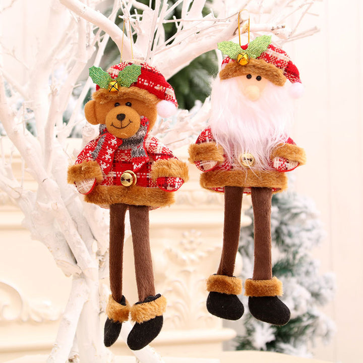 Festive Plush Bear Ornament Bowlift