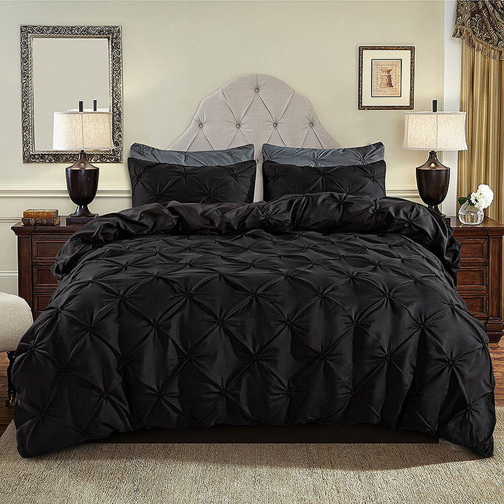 BowLift 丨 Embroidered Craft Three-piece Bedding Set (Pillowcase & Quilt Cover)