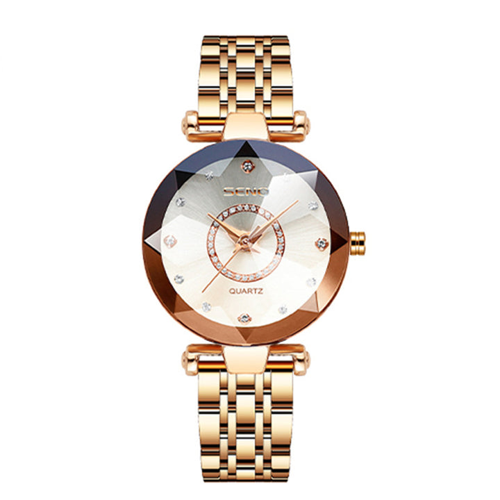 BowLift | Diamond Inlaid Steel Strap Women's Waterproof Watch