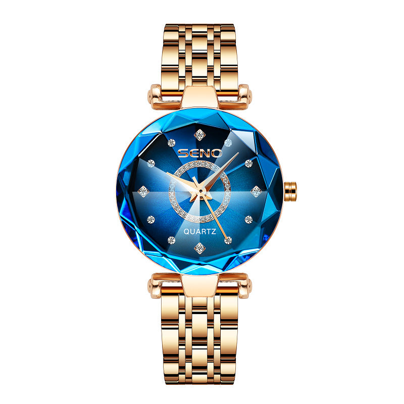 BowLift | Diamond Inlaid Steel Strap Women's Waterproof Watch