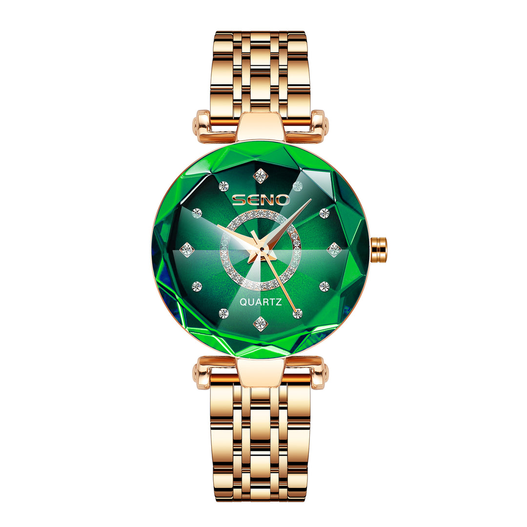 BowLift | Diamond Inlaid Steel Strap Women's Waterproof Watch