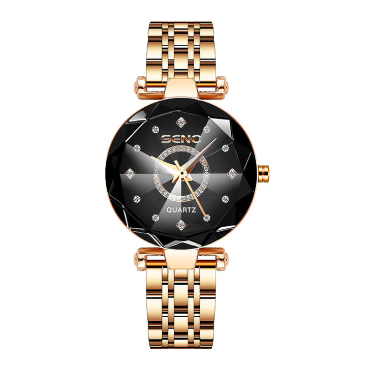 BowLift | Diamond Inlaid Steel Strap Women's Waterproof Watch