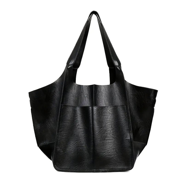 BowLift 丨 Women's Fashionable Simple Soft Leather Large Capacity Shoulder Tote Bag