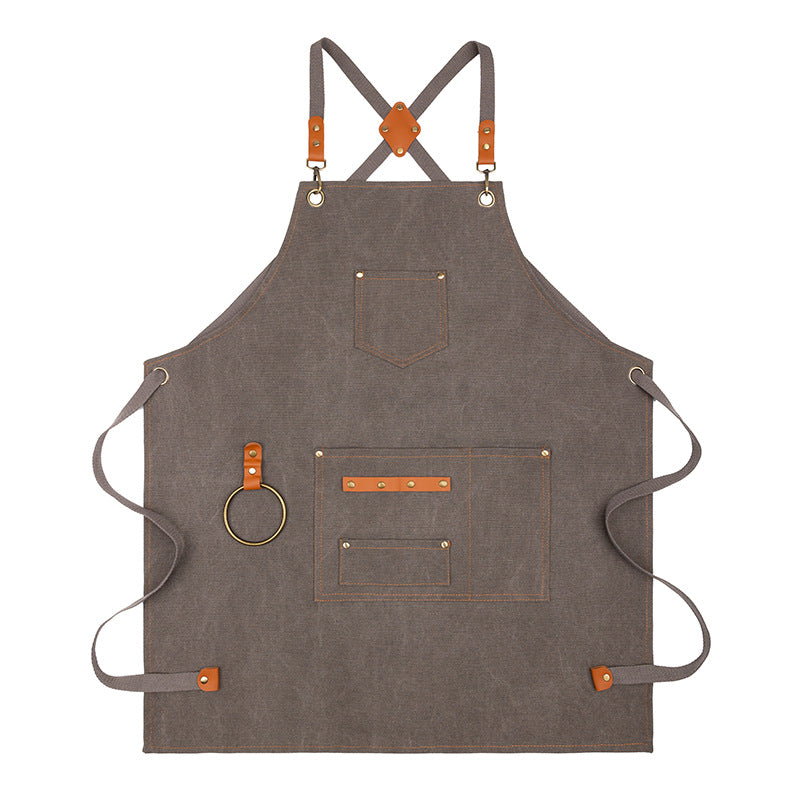 BowLift 丨 Canvas Sleeveless Apron Waterproof Oil-proof Cotton Canvas
