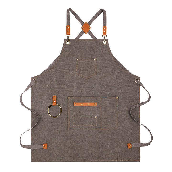 BowLift 丨 Canvas Sleeveless Apron Waterproof Oil-proof Cotton Canvas
