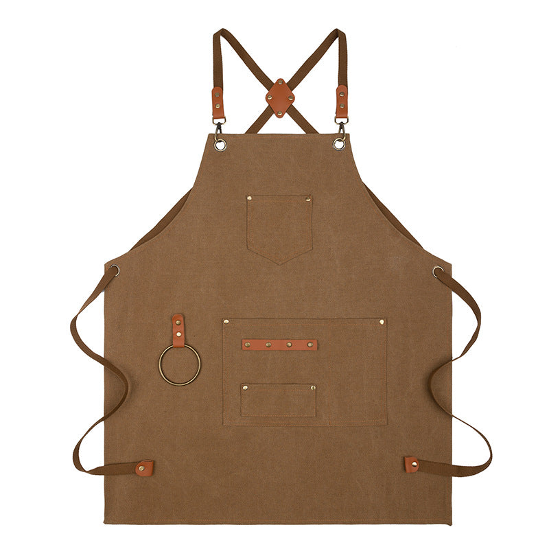 BowLift 丨 Canvas Sleeveless Apron Waterproof Oil-proof Cotton Canvas