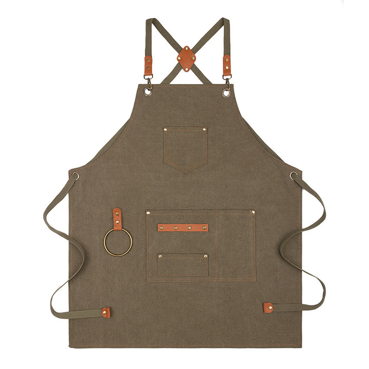 BowLift 丨 Canvas Sleeveless Apron Waterproof Oil-proof Cotton Canvas