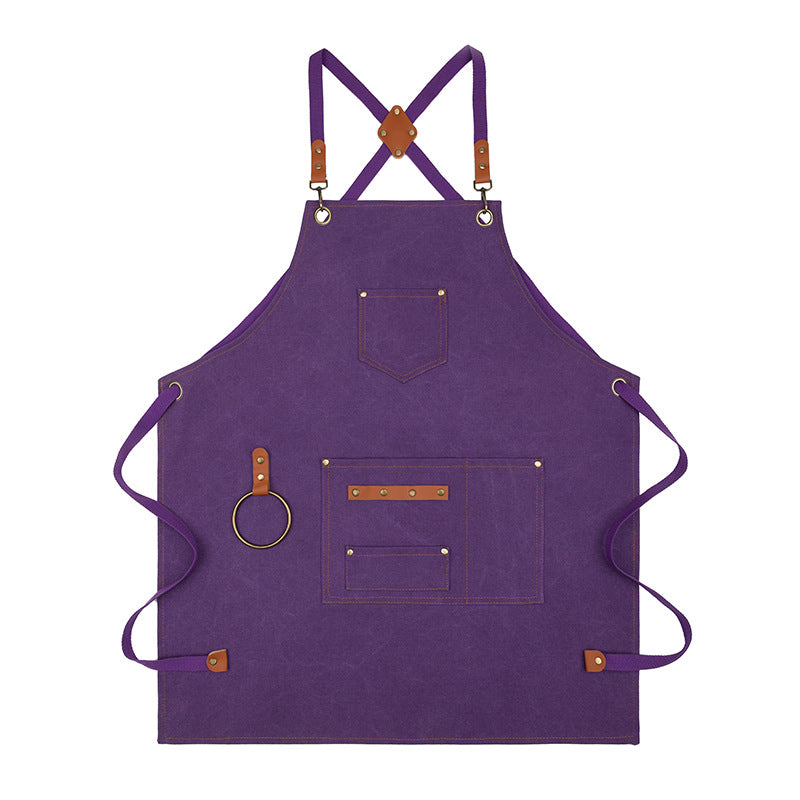 BowLift 丨 Canvas Sleeveless Apron Waterproof Oil-proof Cotton Canvas