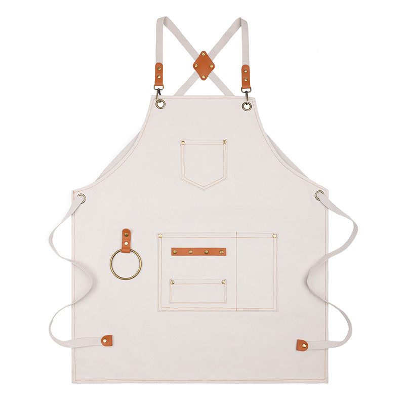 BowLift 丨 Canvas Sleeveless Apron Waterproof Oil-proof Cotton Canvas