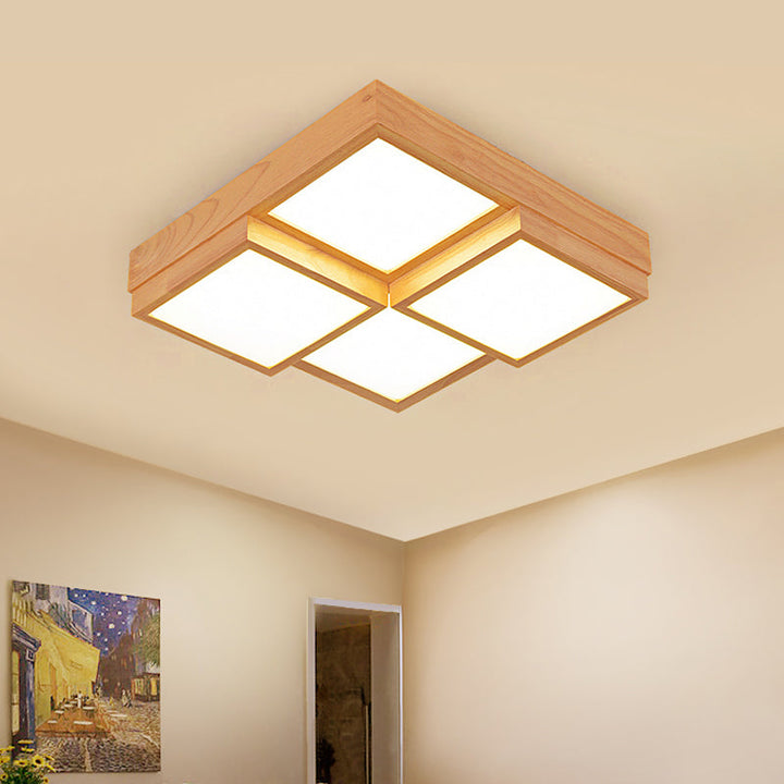 BowLift | RusticGlow Pendant Light - Multiple Lights Made of Natural Wood