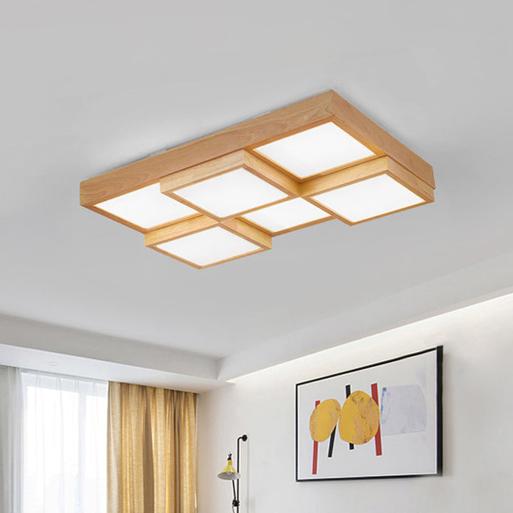 BowLift | RusticGlow Pendant Light - Multiple Lights Made of Natural Wood