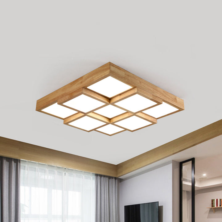 BowLift | RusticGlow Pendant Light - Multiple Lights Made of Natural Wood