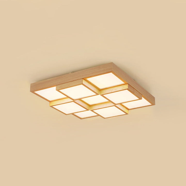 BowLift | RusticGlow Pendant Light - Multiple Lights Made of Natural Wood