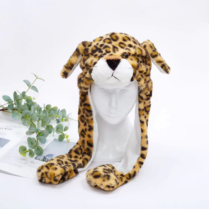 BowLift 丨 Women's Cute Fluffy Plush Hat Movable Ears