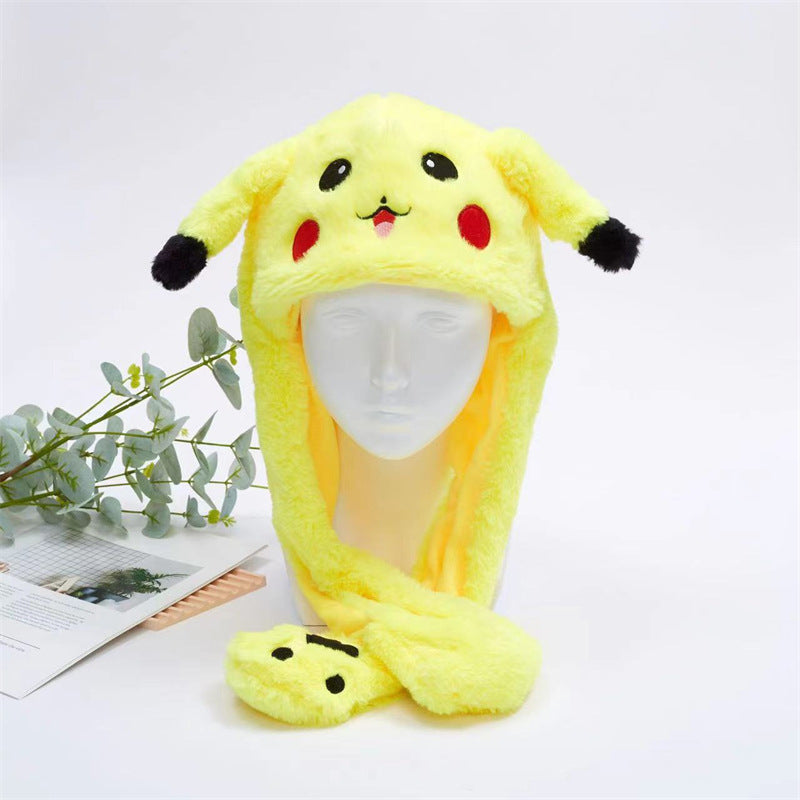 BowLift 丨 Women's Cute Fluffy Plush Hat Movable Ears