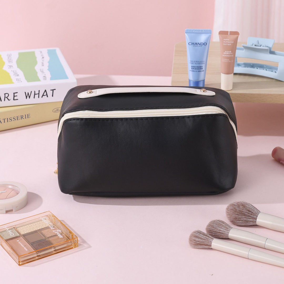 BowLift 丨 Portable Travel Cosmetic Bag Large Capacity High-value PU Leather