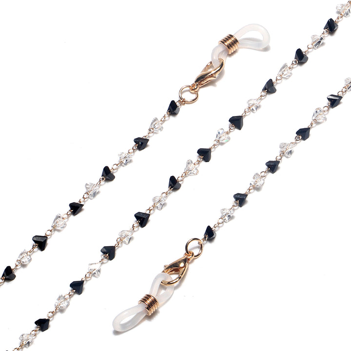 Fashionable Heart-Shaped Beaded Eyewear Chain Bowlift