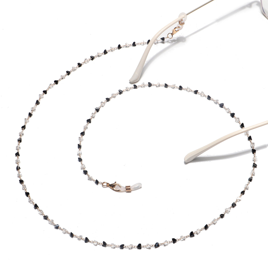 Fashionable Heart-Shaped Beaded Eyewear Chain Bowlift