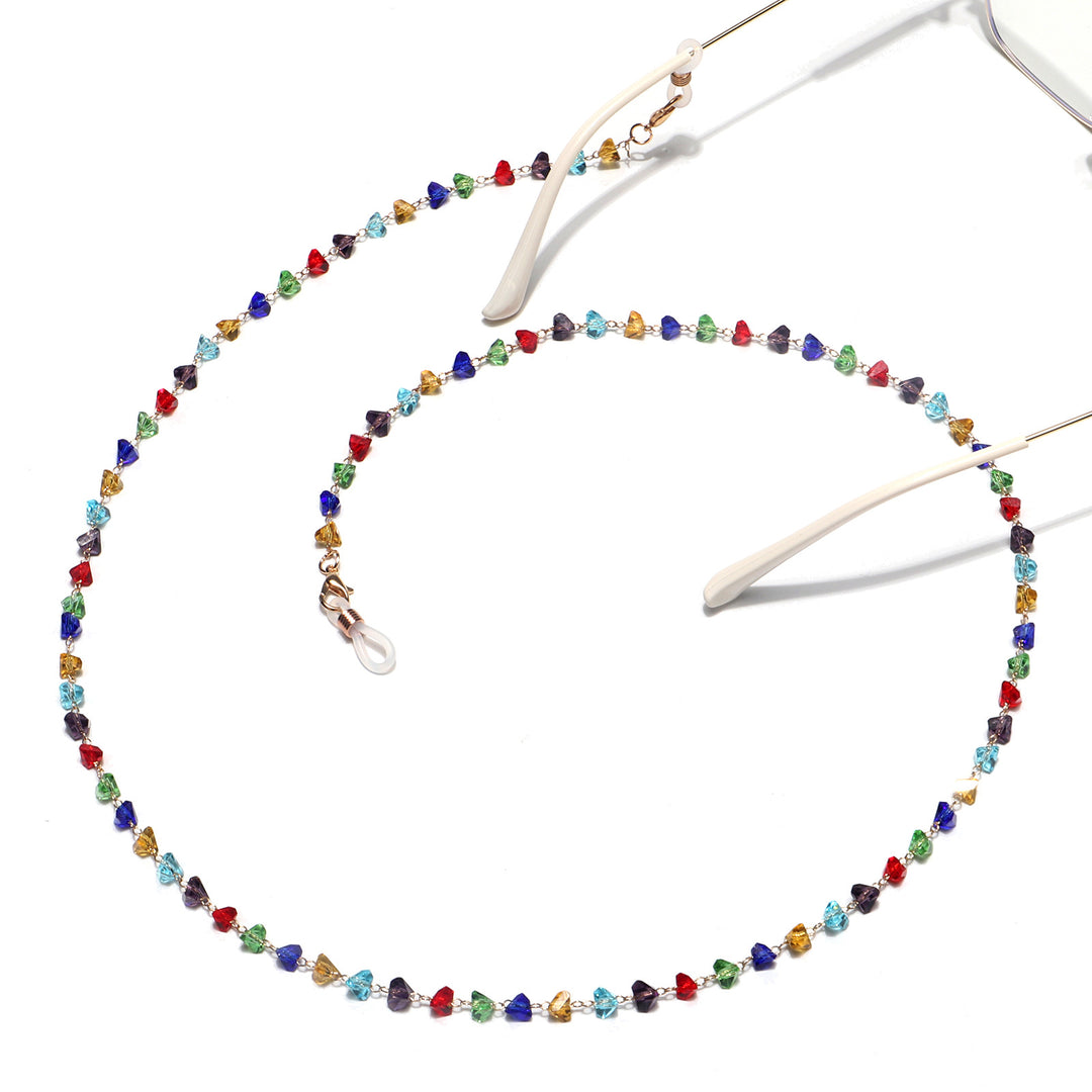 Colorful Crystal Eyewear Chain Bowlift