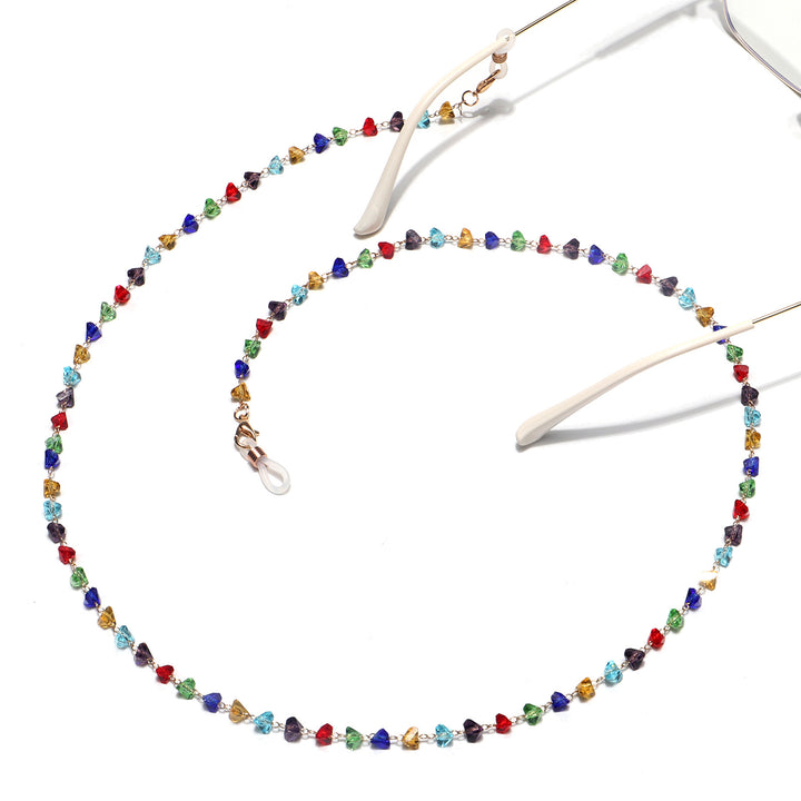 Colorful Crystal Eyewear Chain Bowlift