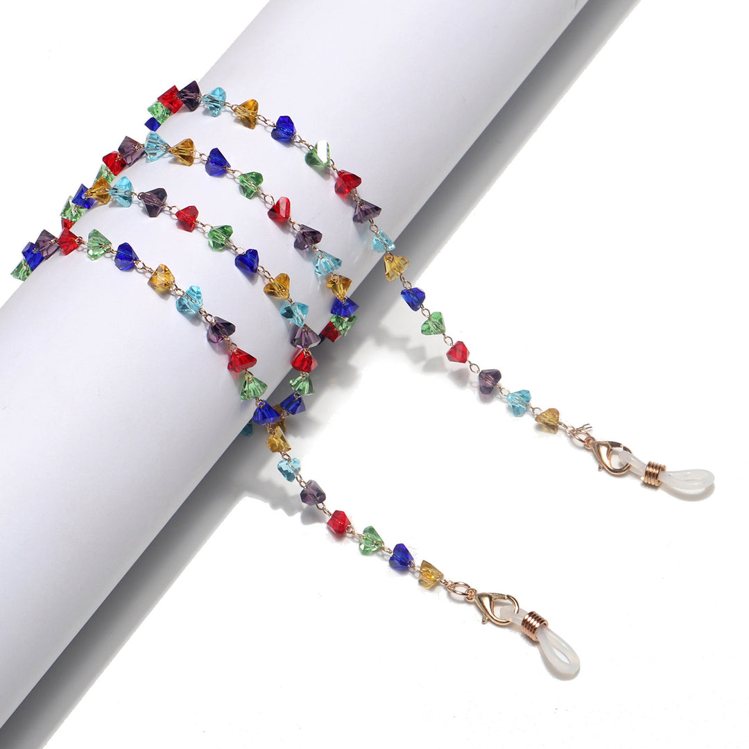 Colorful Crystal Eyewear Chain Bowlift