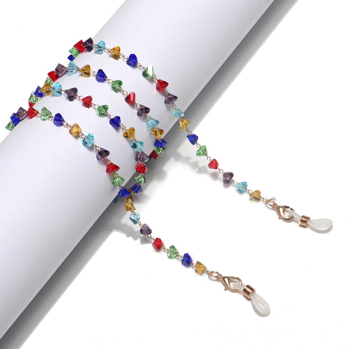 Colorful Crystal Eyewear Chain Bowlift