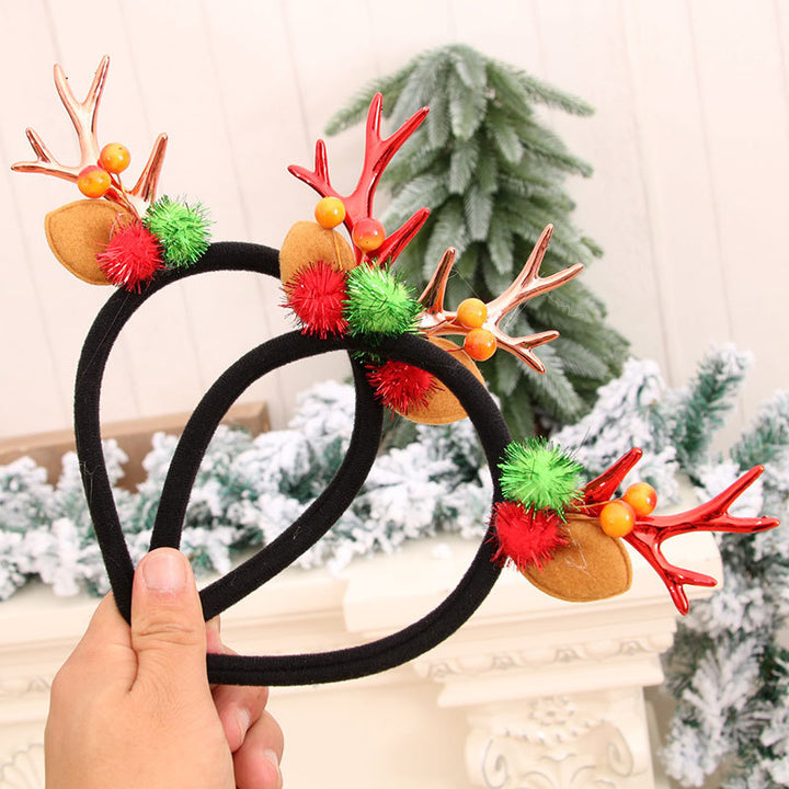 Festive Holiday Antler Headband Bowlift
